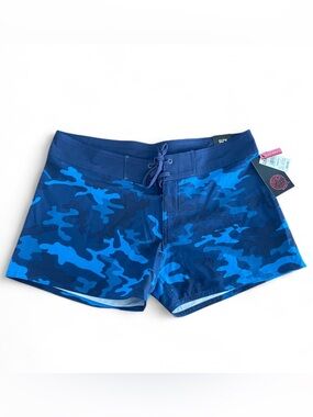 burnside Blue Camo Men's Swim Trunks